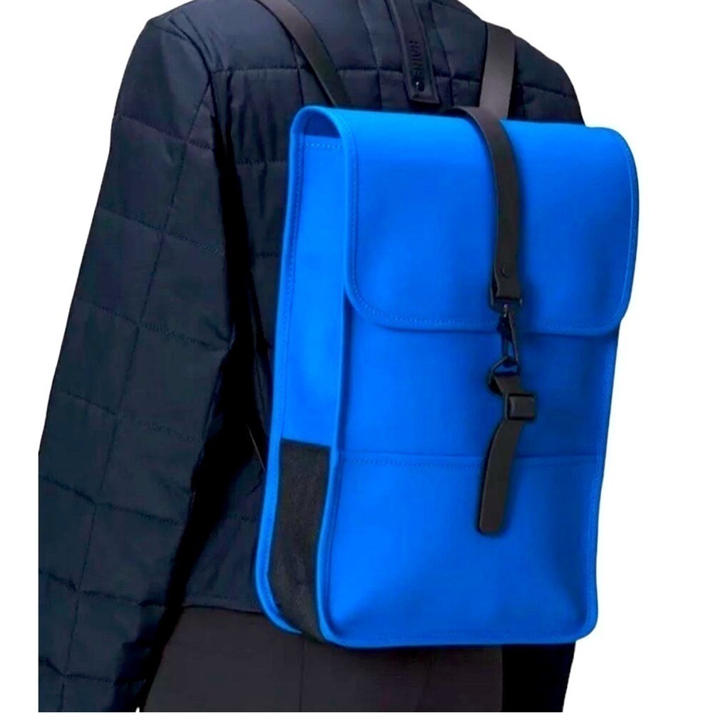 Rains Mini W3 Backpack Women Men Unisex Color Waves NWT